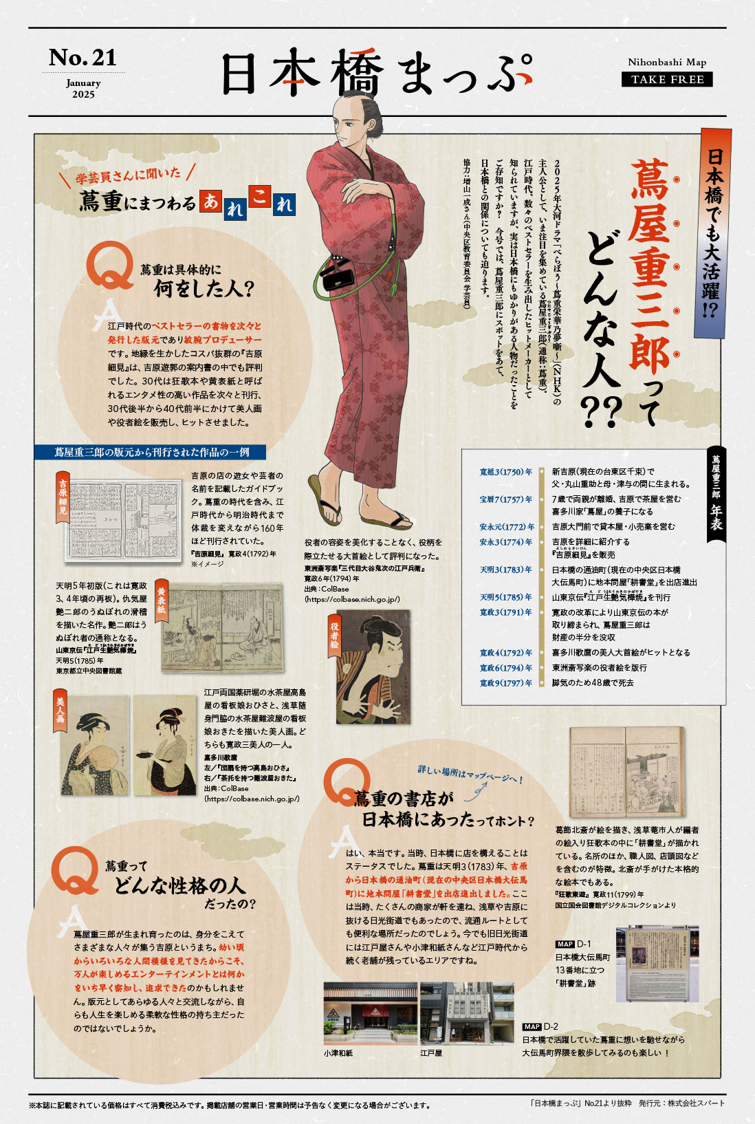 日本橋まっぷNo.21の特集より抜粋